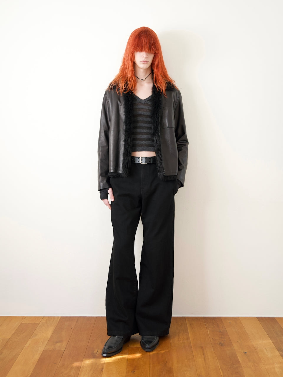 パンツ SECTION DROP FLARE COATED DENIM 46 DROP FLARE DENIM – SECTION